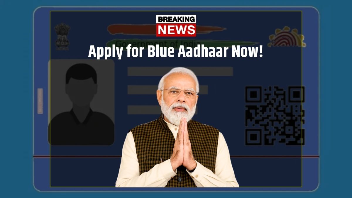 Blue Aadhaar Card